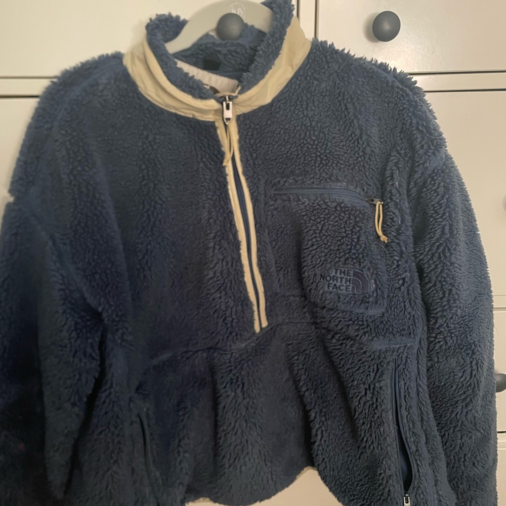 The North Face navy Blue Fleece Jacket